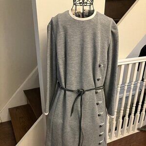 Vintage Gray Wool Dress